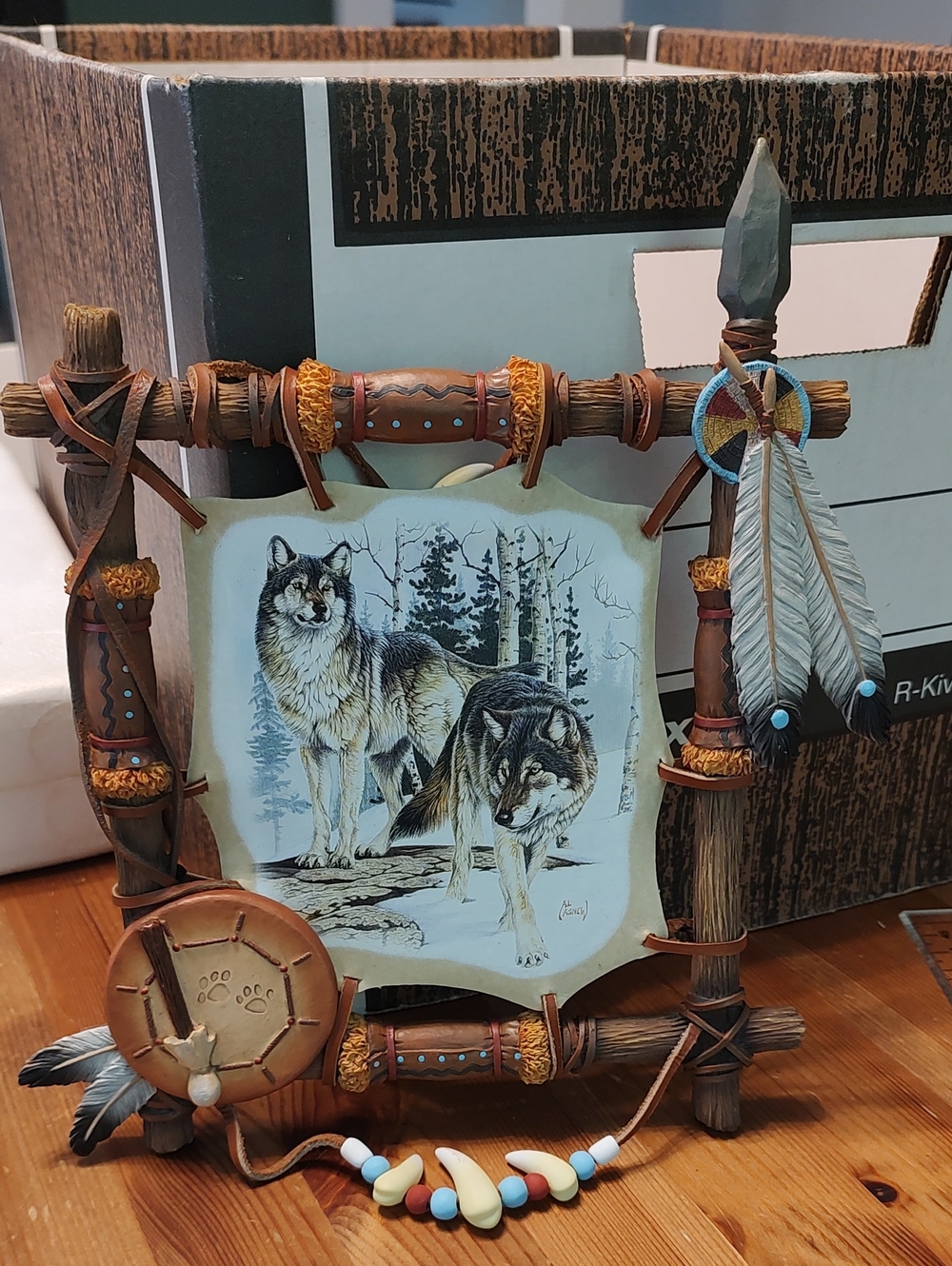 Rustic Wolf Print Wall Decor The Bradford Exchange